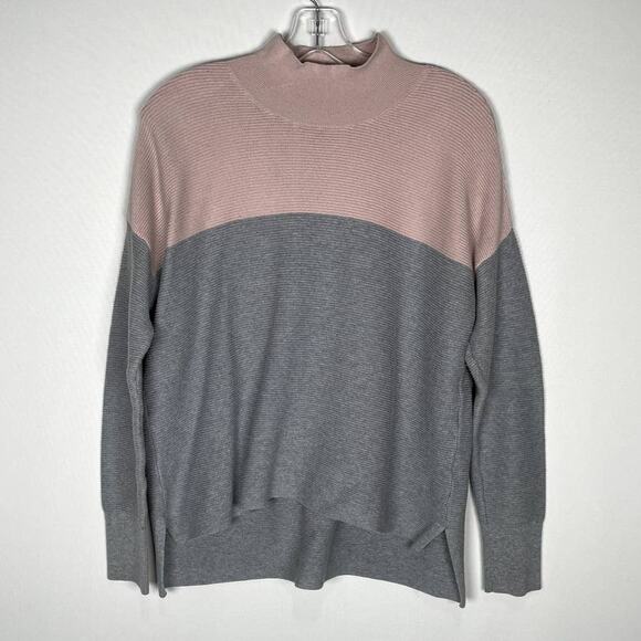 Victoria's Secret Colorblock Mock Neck Warm Sweater Size L - Picture 1 of 4